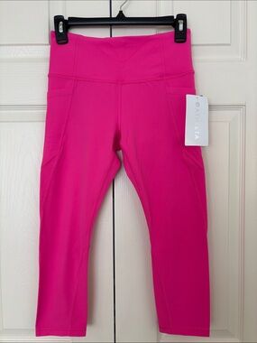 Athleta Salutation Stash Pocket Pink High-Waist Active Leggings